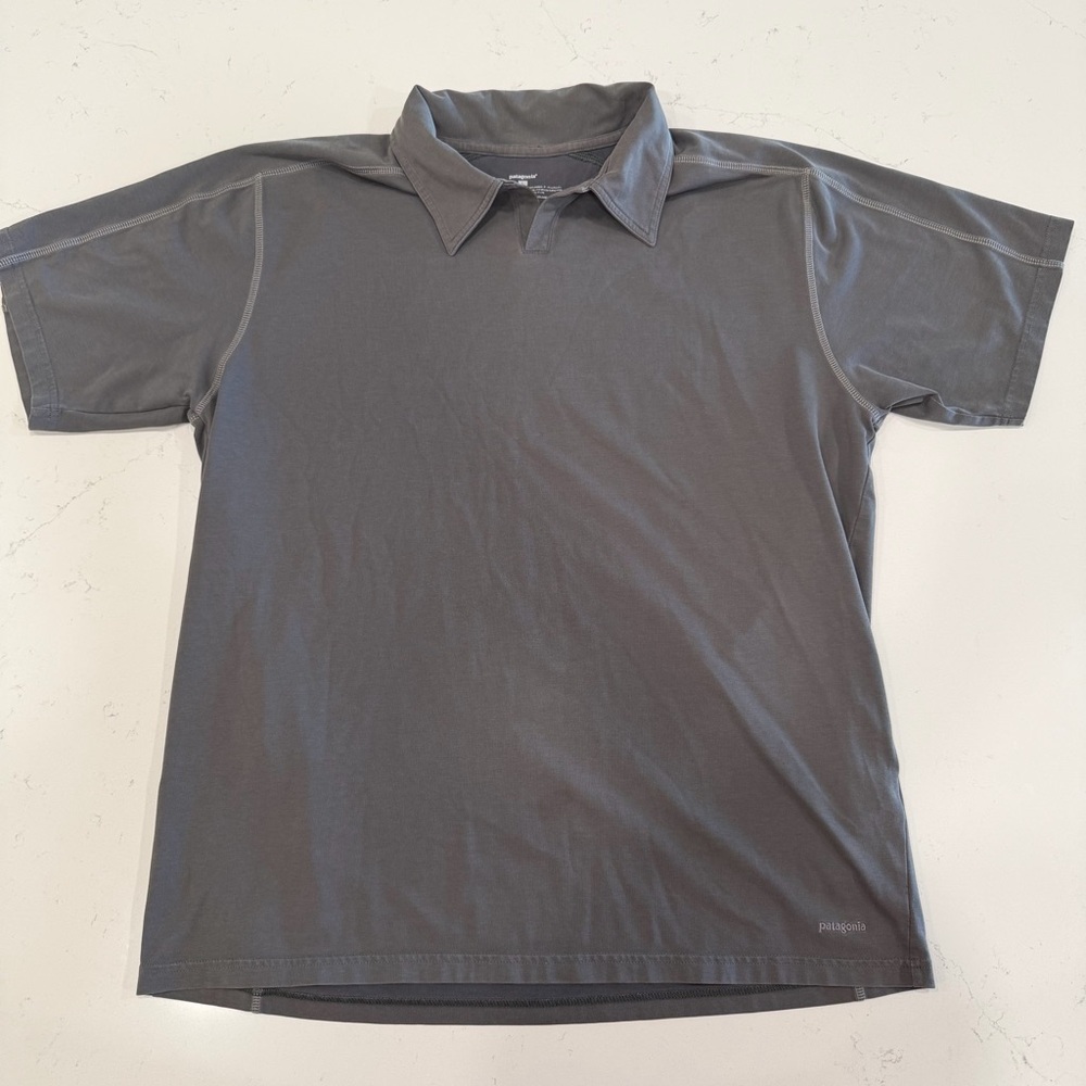 Patagonia Charcoal Polo Shirt Large